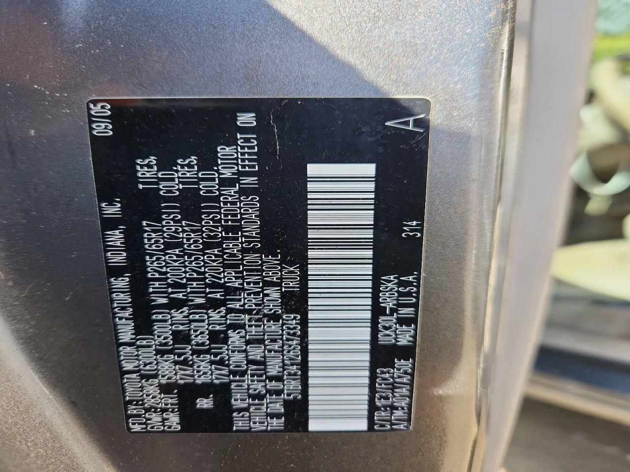2006 TOYOTA TUNDRA