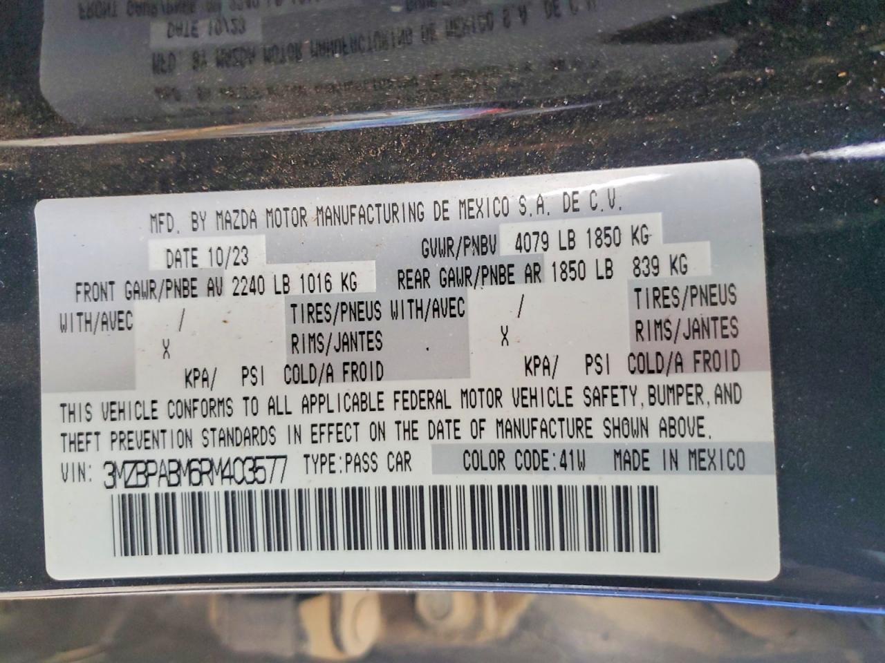 2024 MAZDA 3