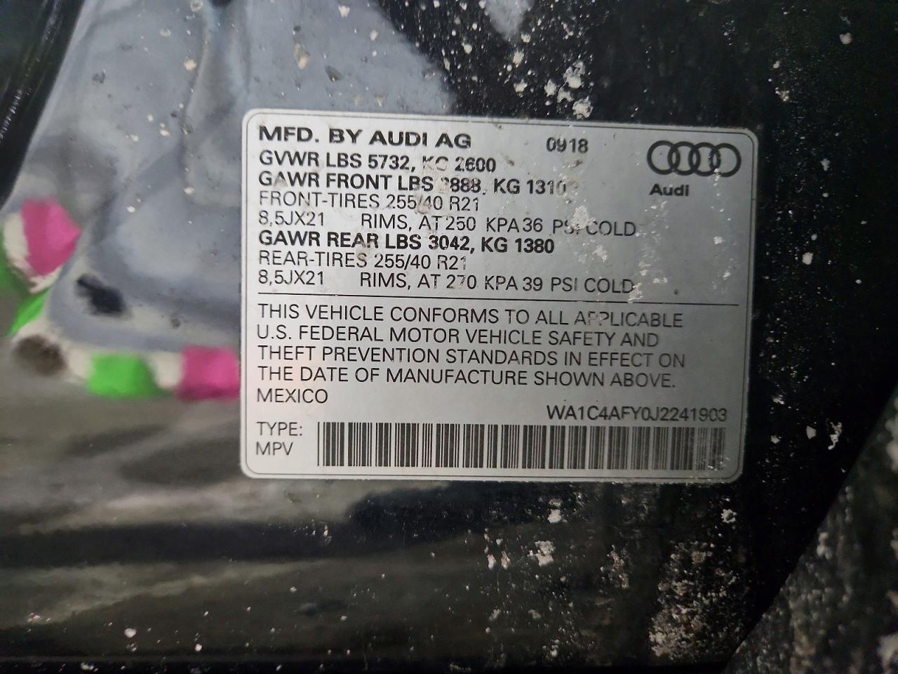 2018 AUDI SQ5