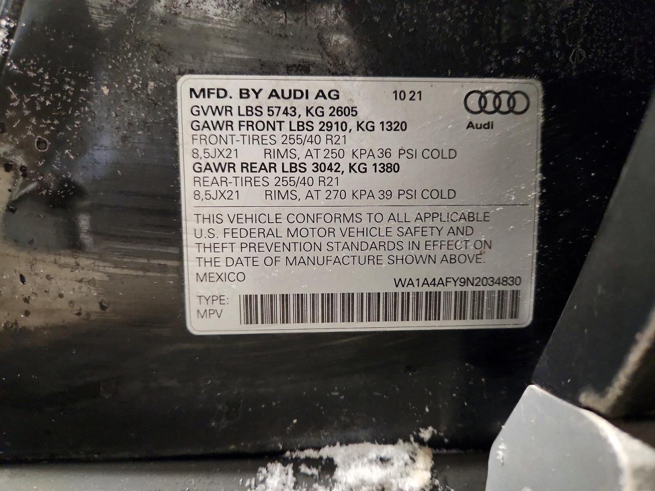 2022 AUDI SQ5