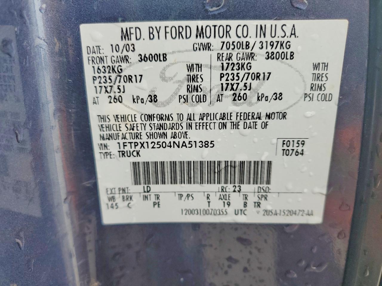 2004 FORD F-150 Lightning