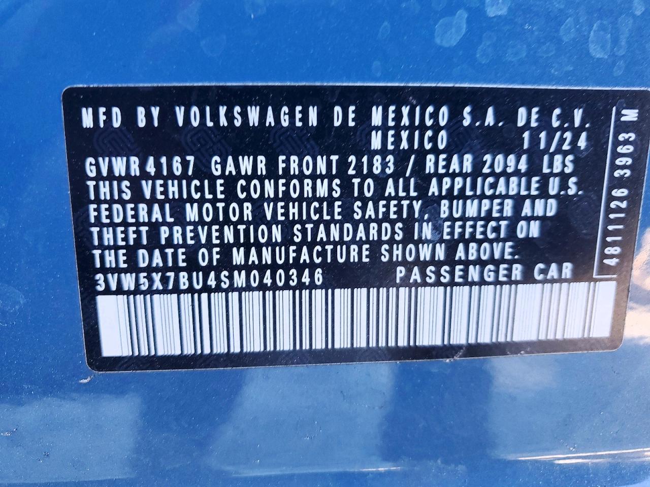 2025 VOLKSWAGEN JETTA