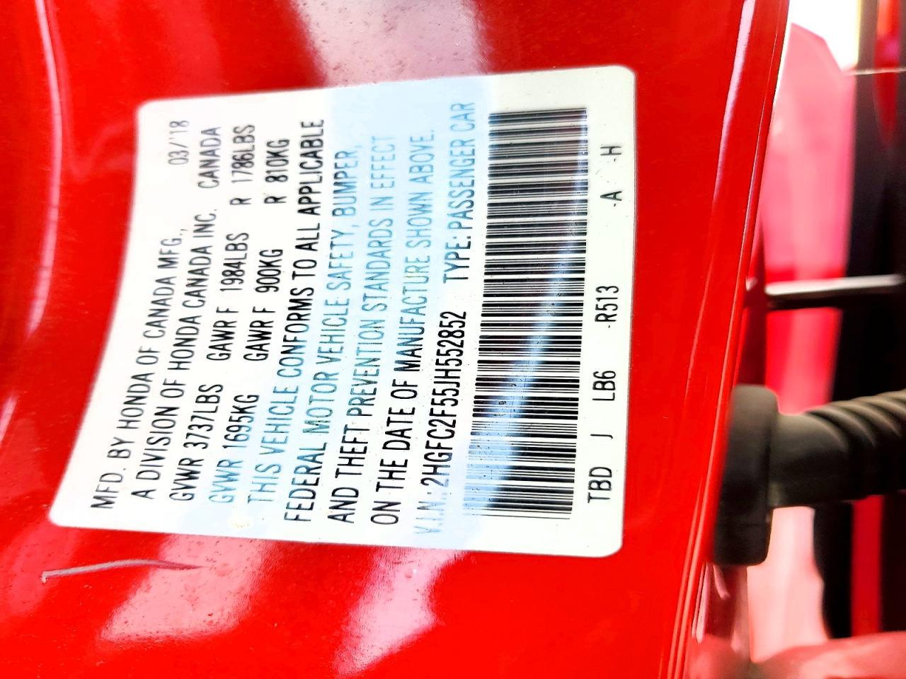 2018 HONDA CIVIC
