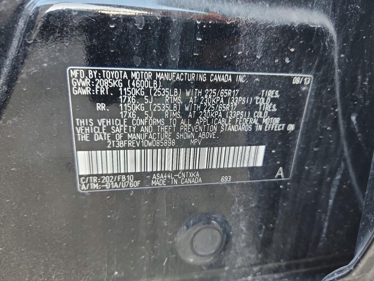 2013 TOYOTA RAV4
