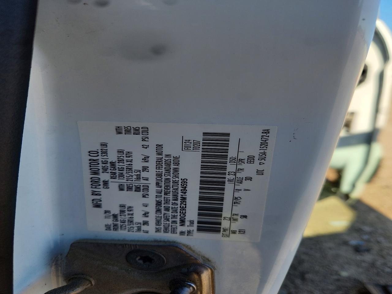 2021 FORD TRANSIT CONNECT