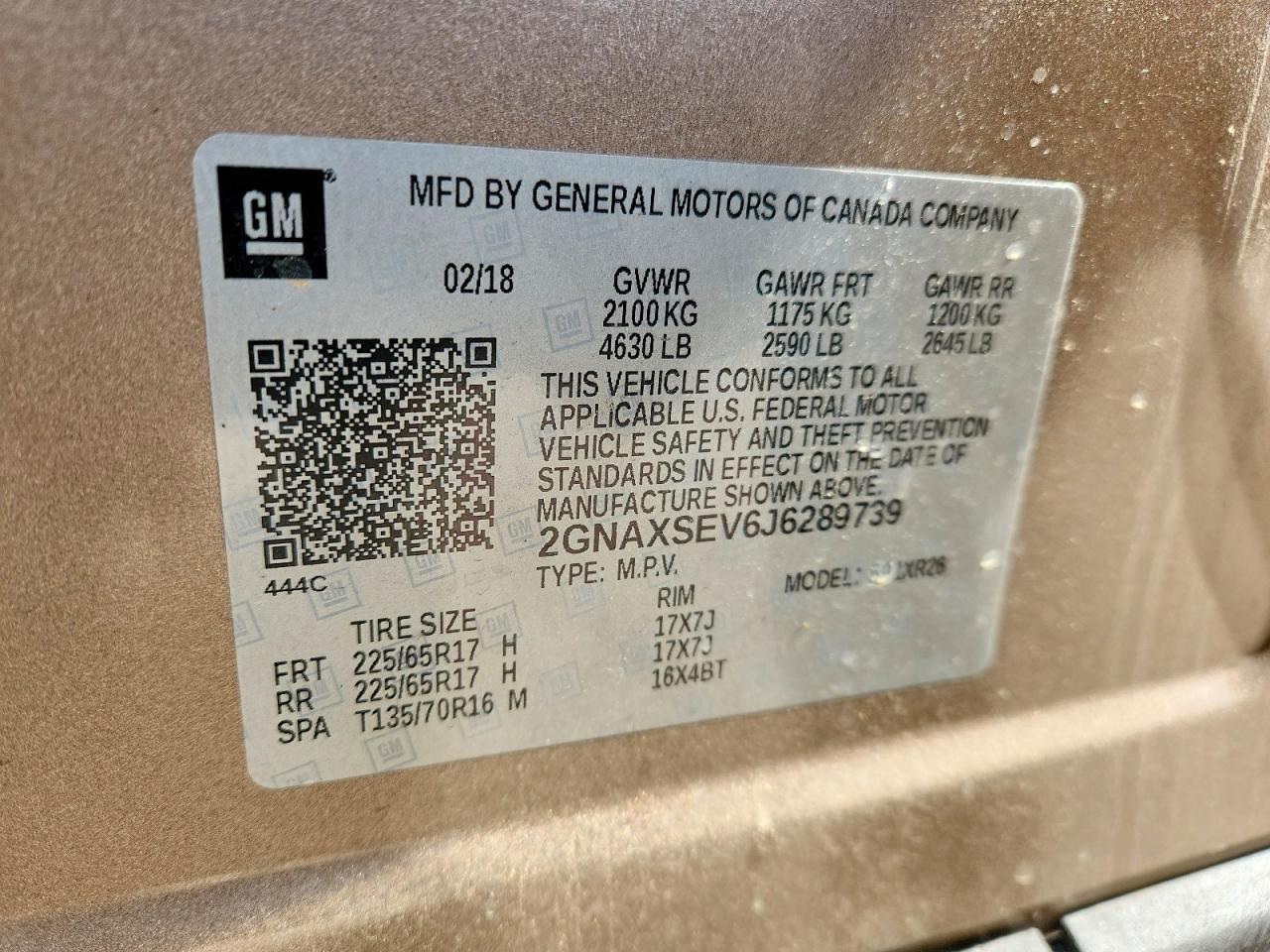 2018 CHEVROLET EQUINOX