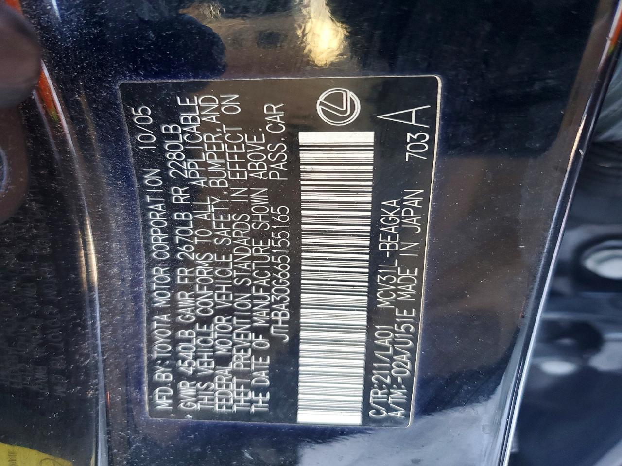 2006 LEXUS ES 330