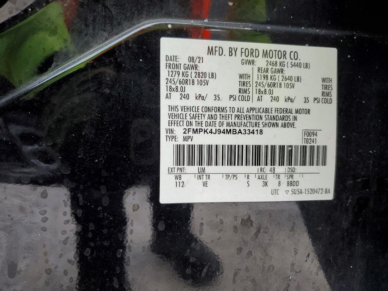 2021 FORD EDGE