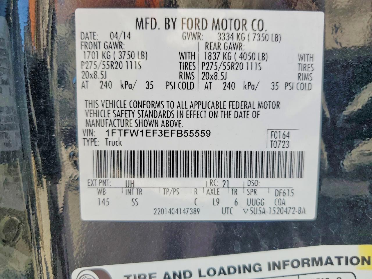 2014 FORD F-150
