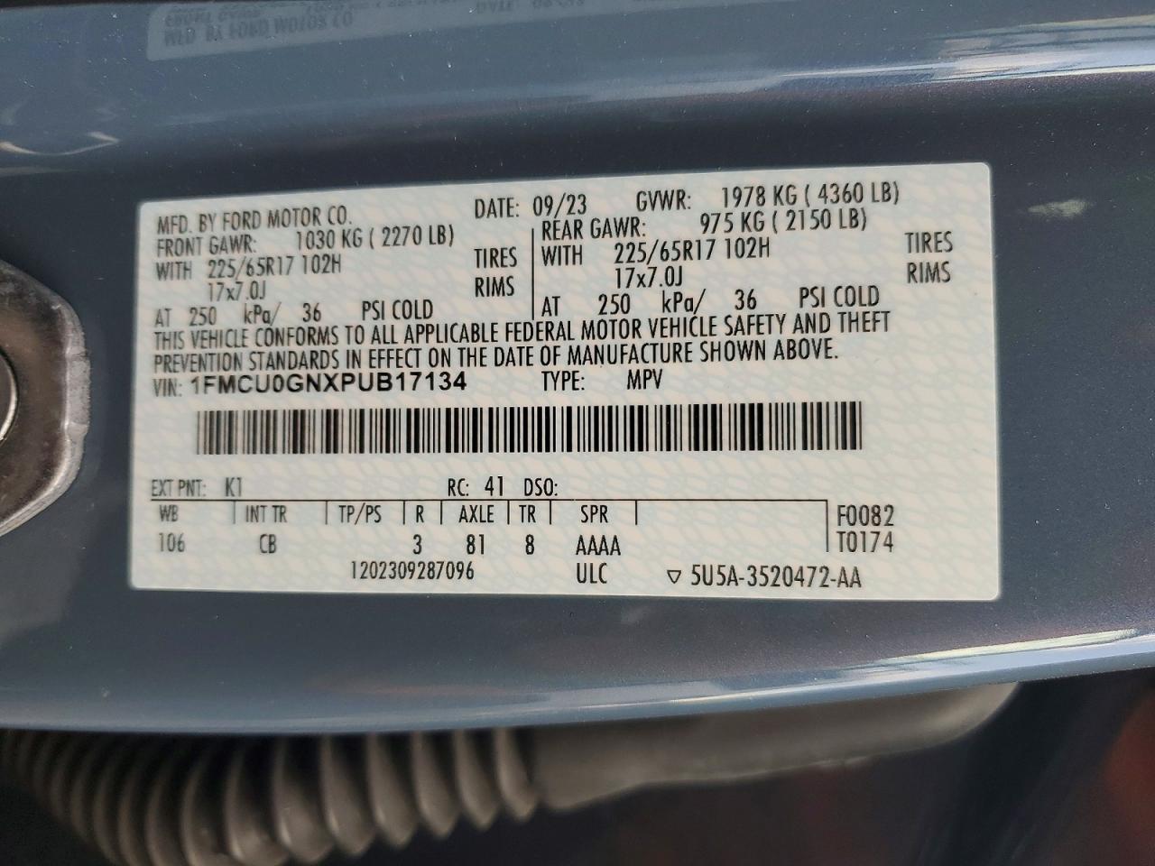 2023 FORD ESCAPE