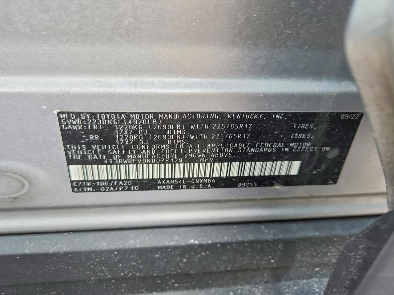 2022 TOYOTA RAV4