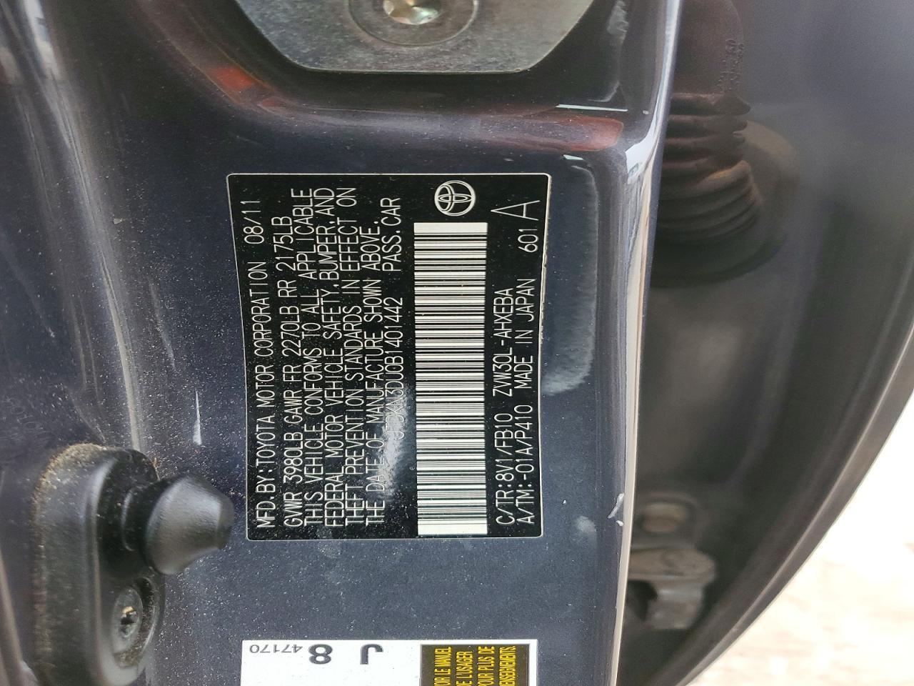 2011 TOYOTA PRIUS