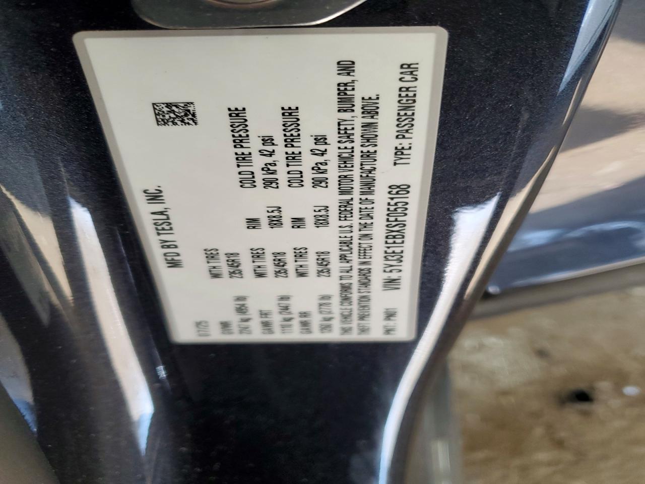 2025 TESLA MODEL 3