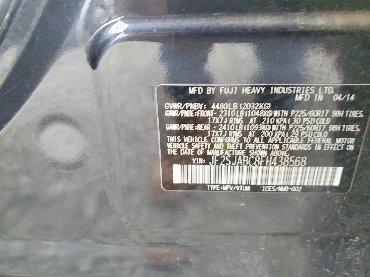 2015 SUBARU FORESTER