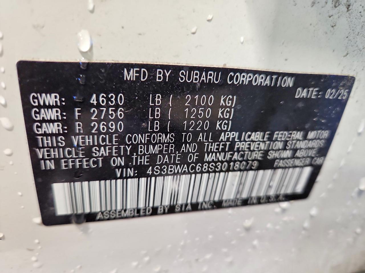 2025 SUBARU Legacy