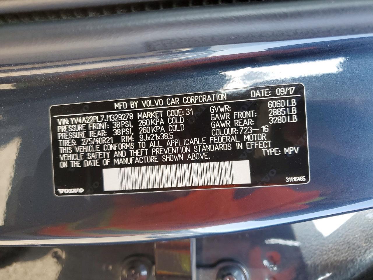 2018 VOLVO XC90