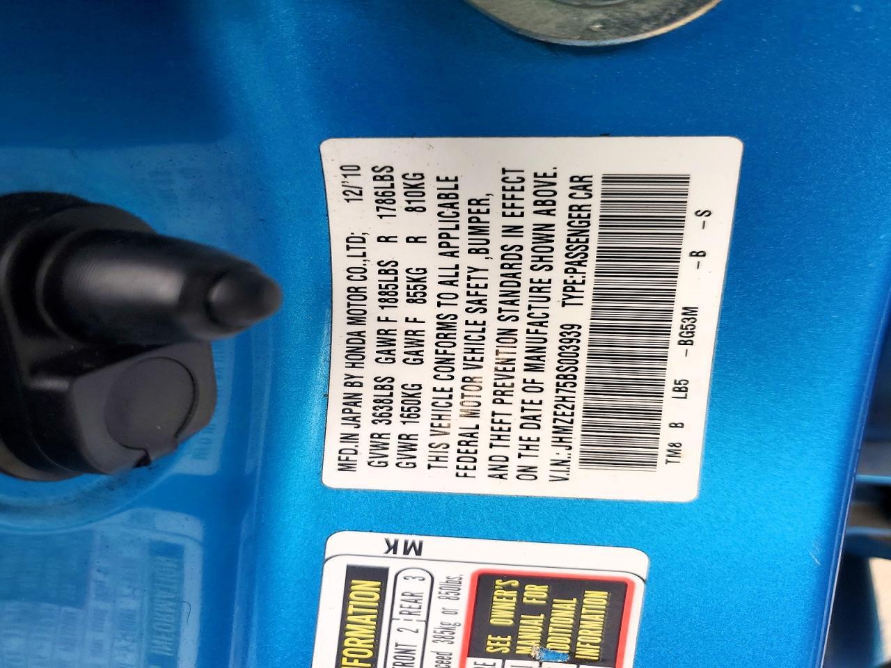 2011 HONDA Insight