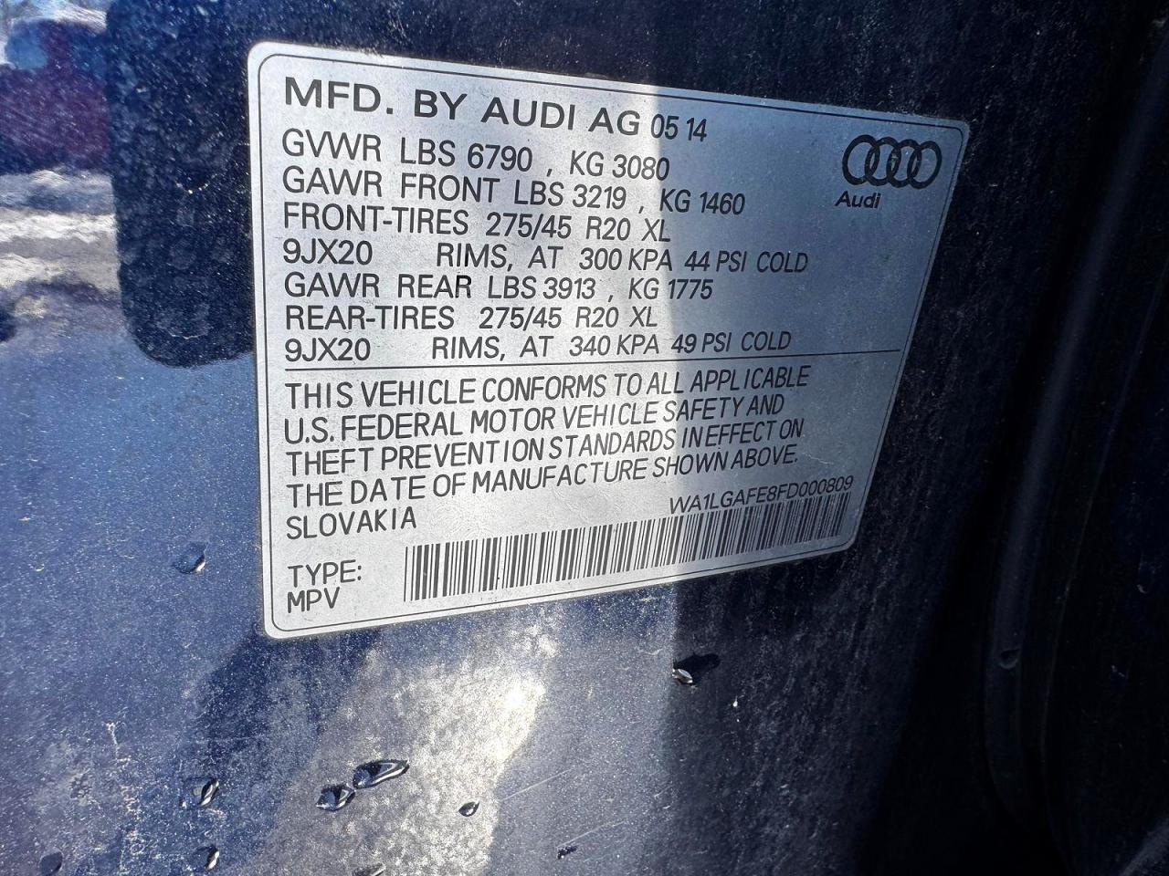 2015 AUDI Q7
