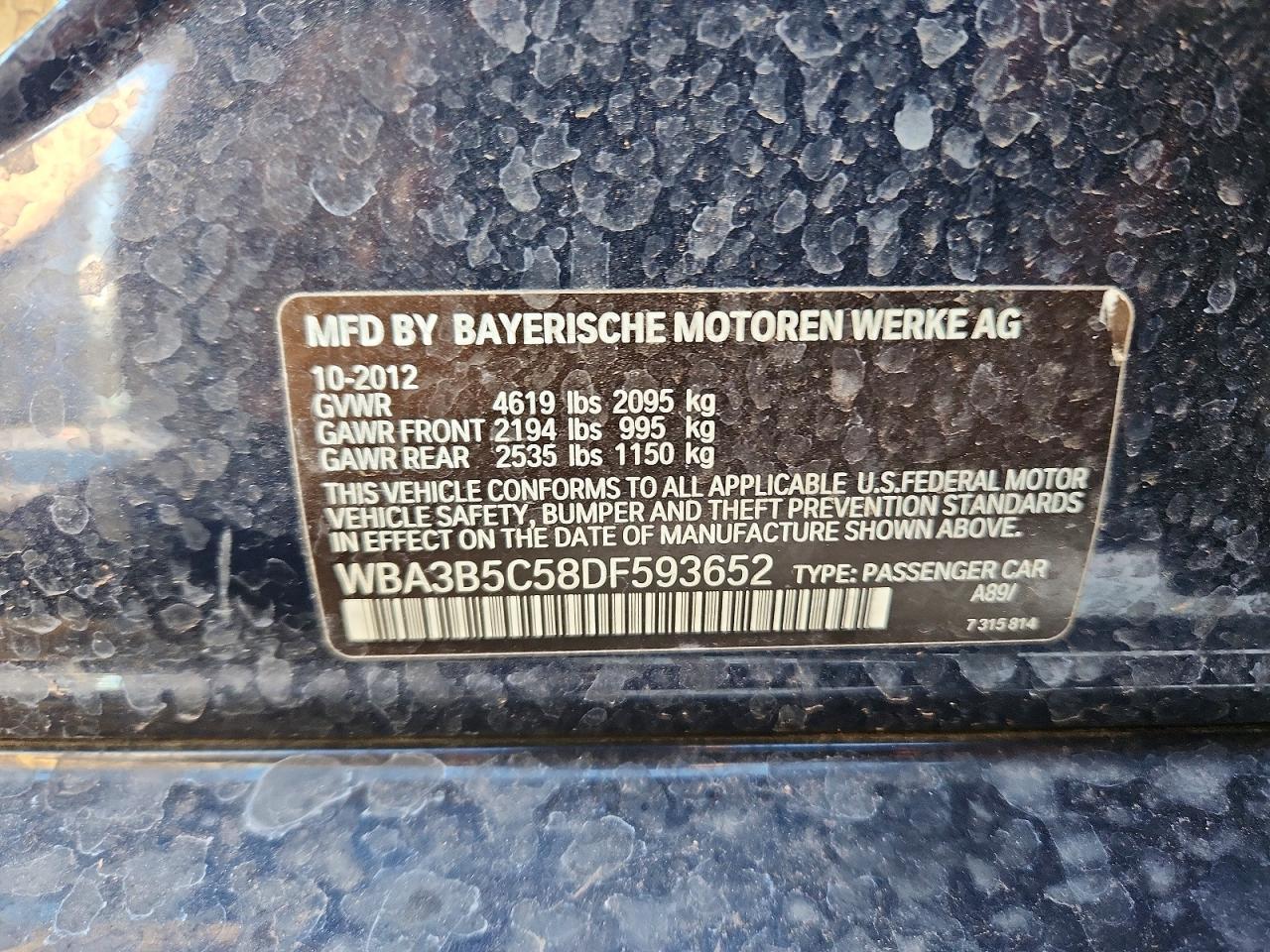 2013 BMW 3 SERIES