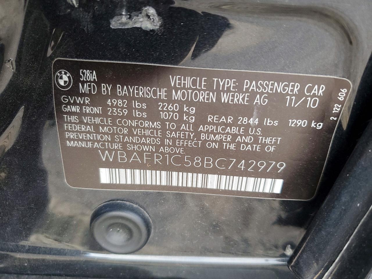 2011 BMW 5 series
