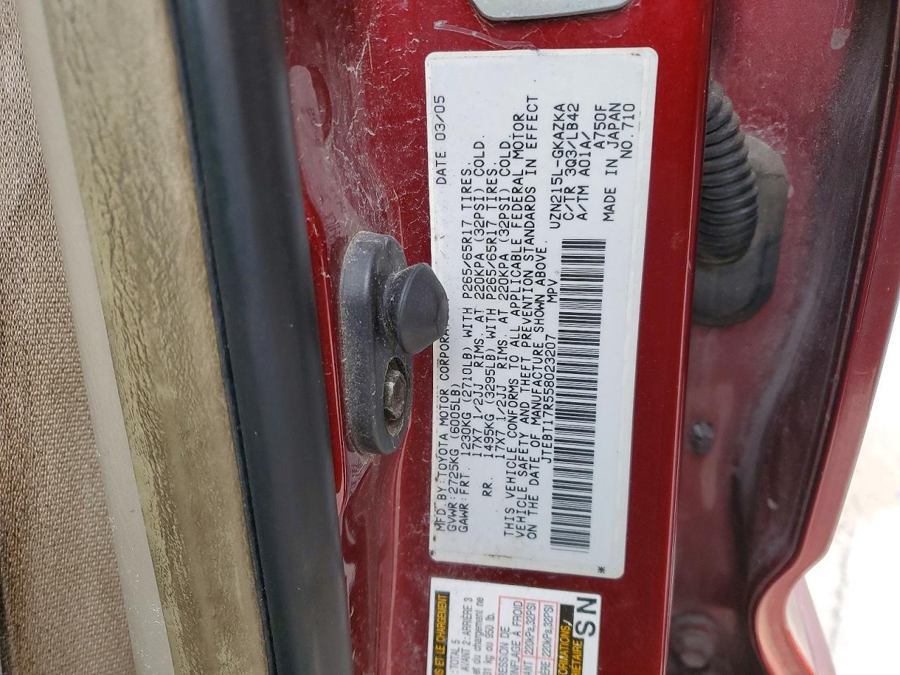 2005 TOYOTA 4Runner