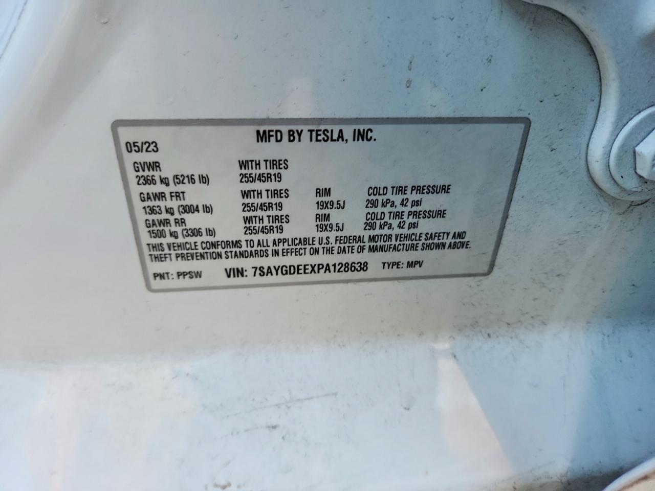 2023 TESLA MODEL Y