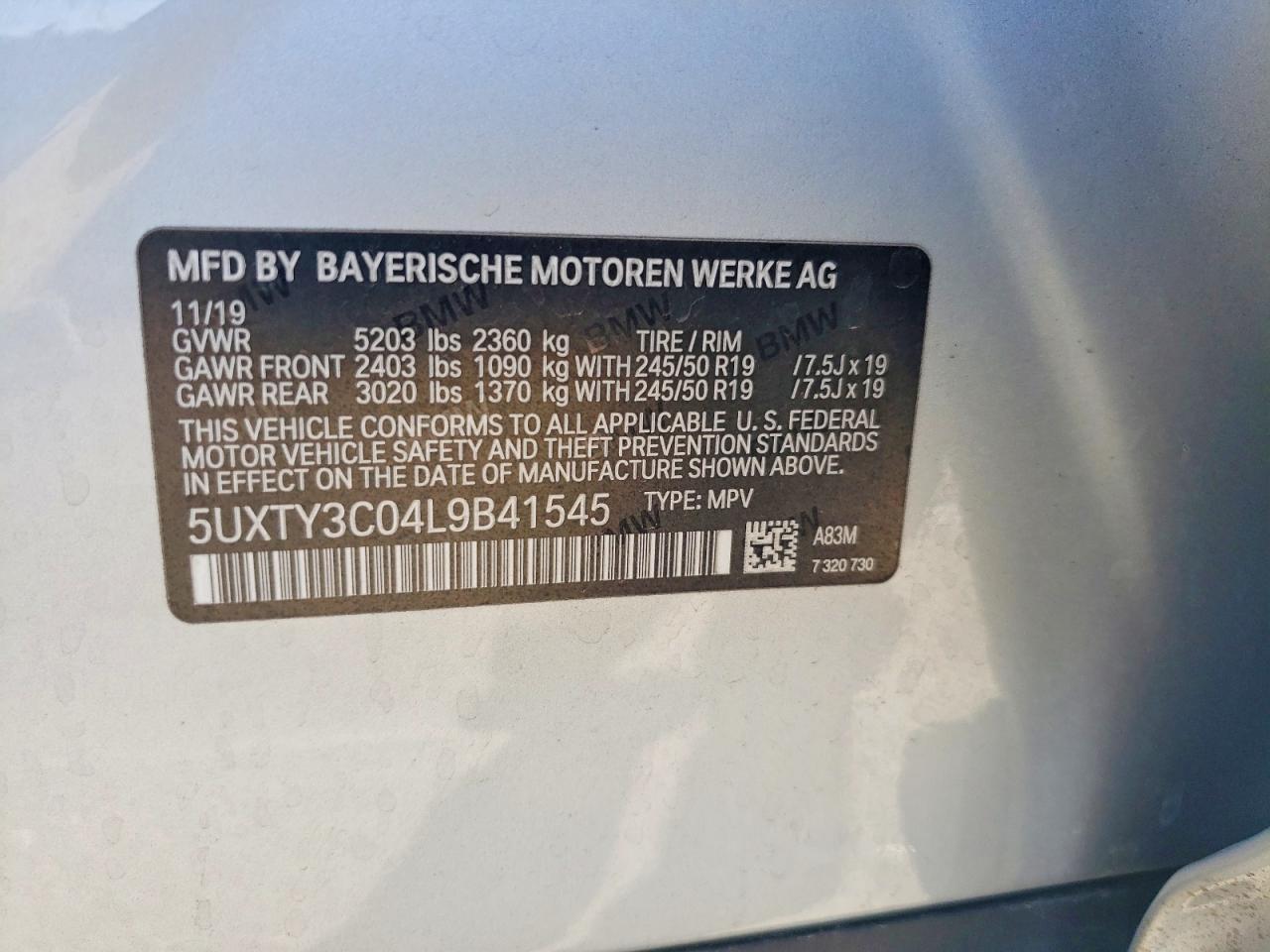 2020 Bmw Motorrad X3