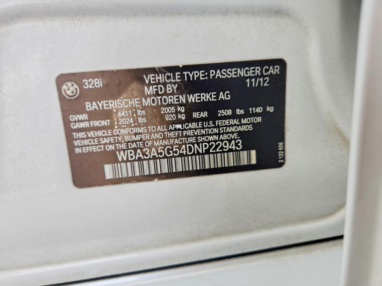 2013 BMW 3 SERIES