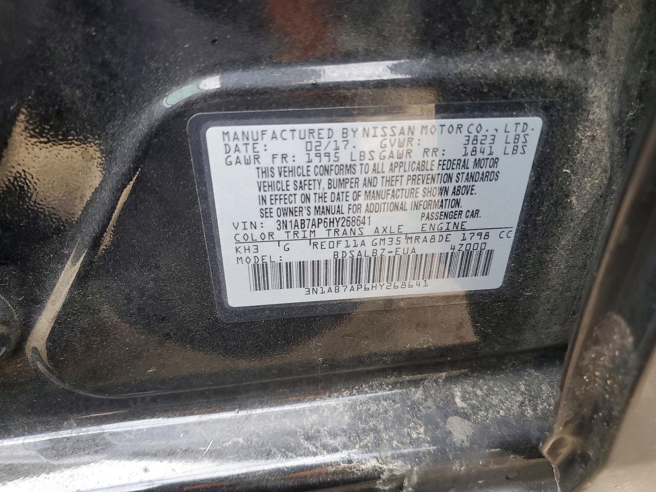 2017 NISSAN SENTRA