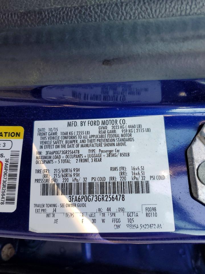 2016 FORD FUSION