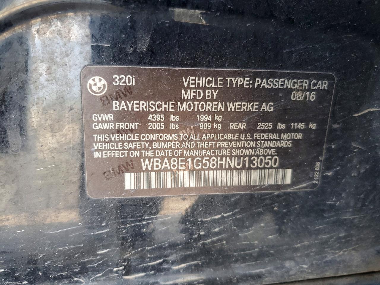 2017 BMW 3 SERIES