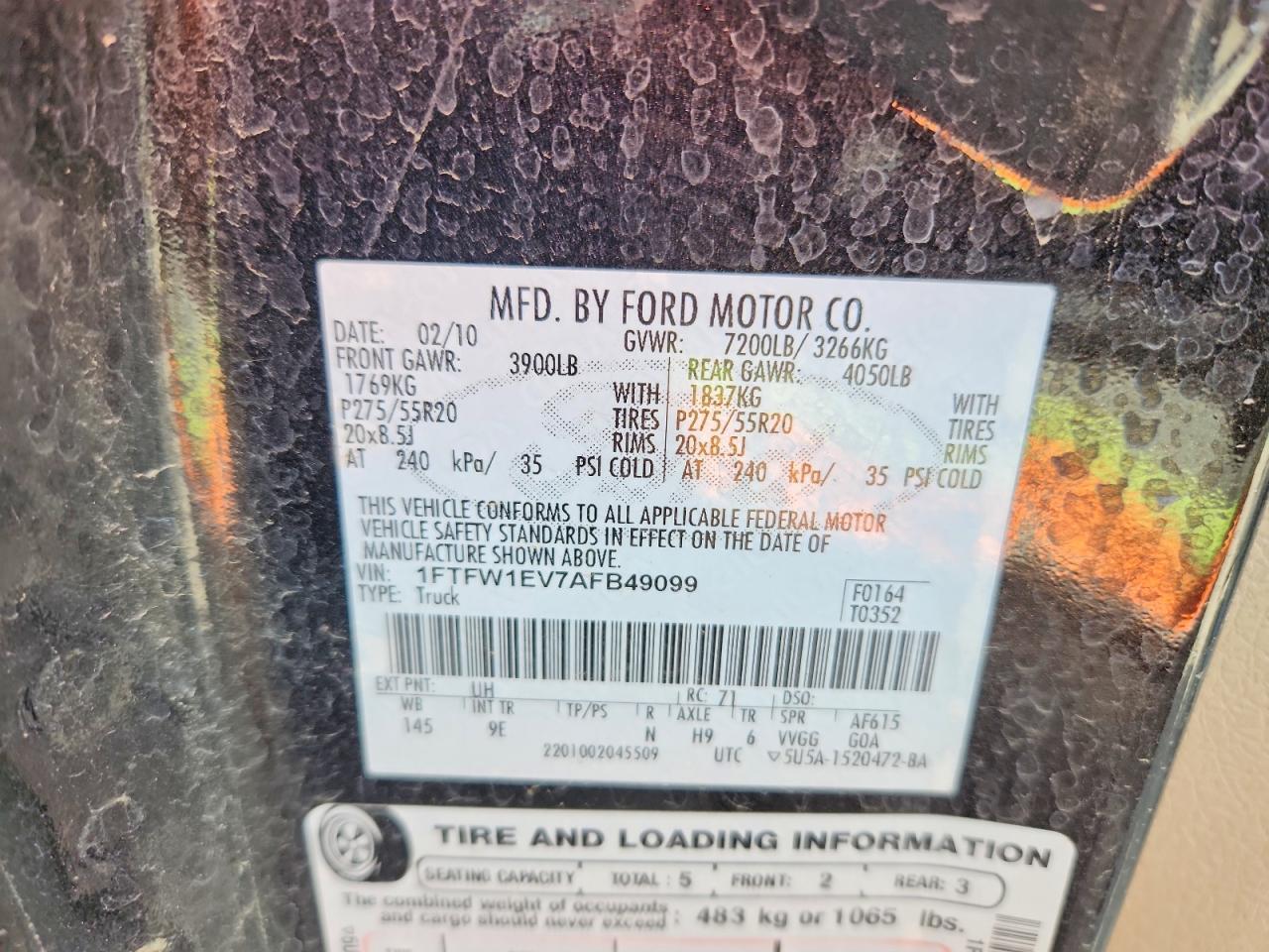 2010 FORD F-150