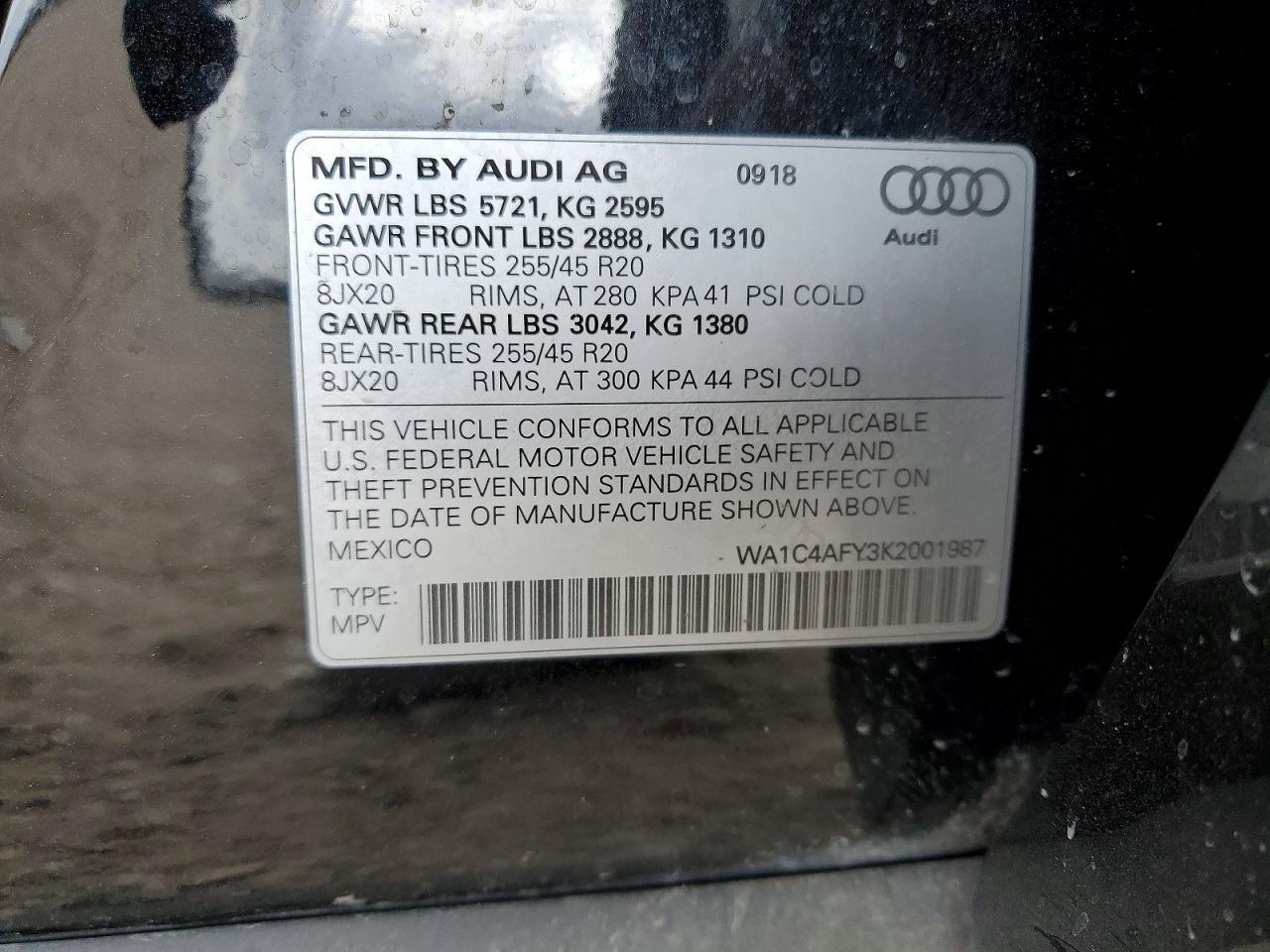 2019 AUDI SQ5