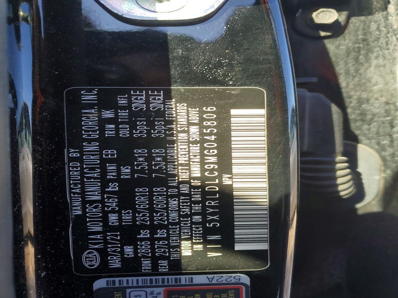2021 KIA SORENTO