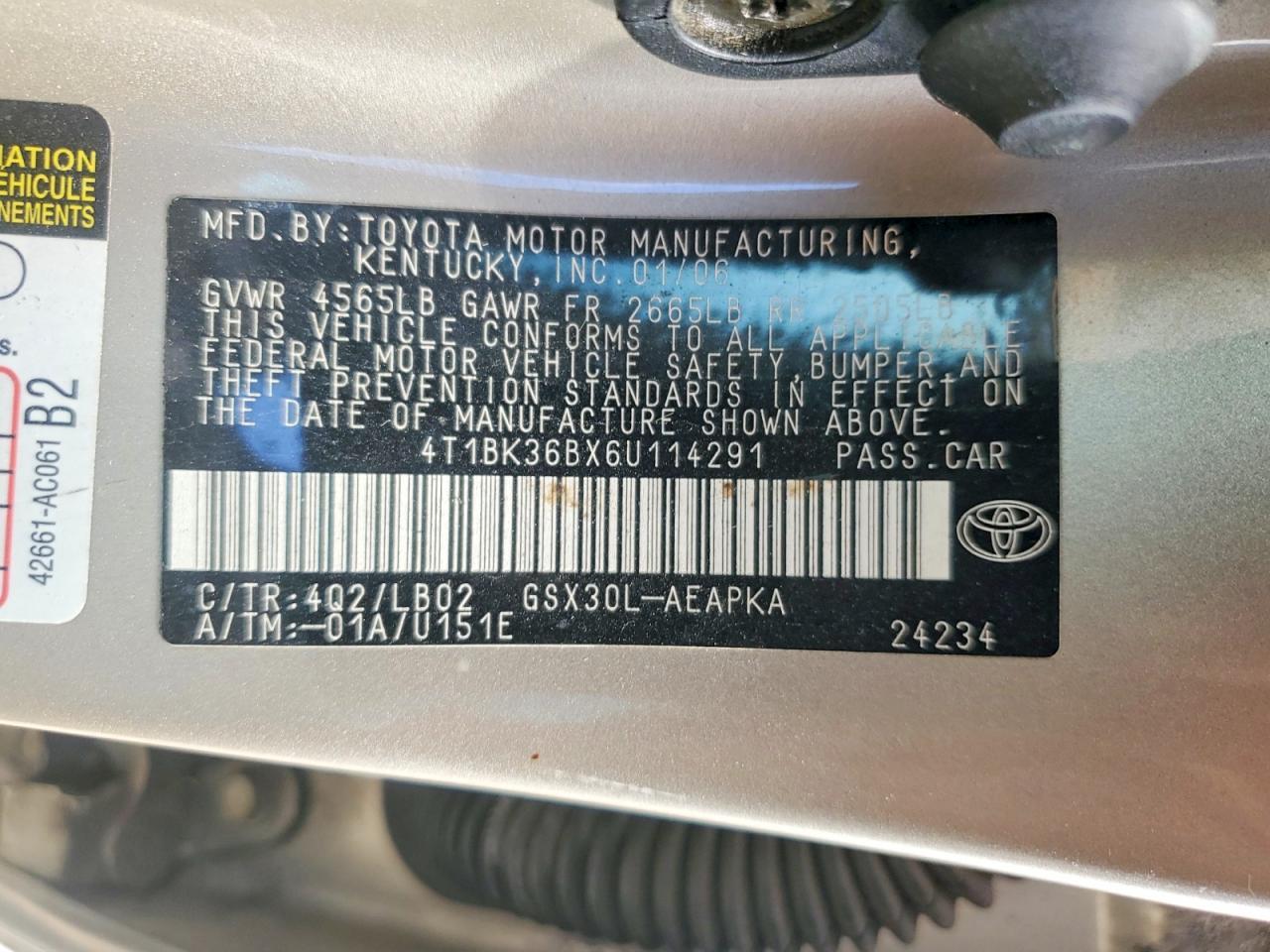 2006 TOYOTA Avalon