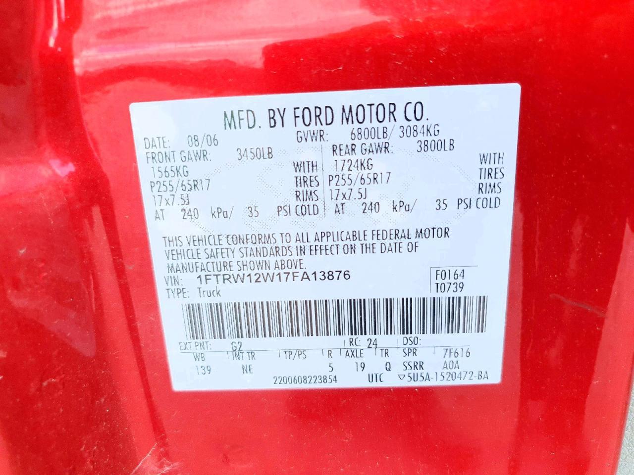 2007 FORD F-150