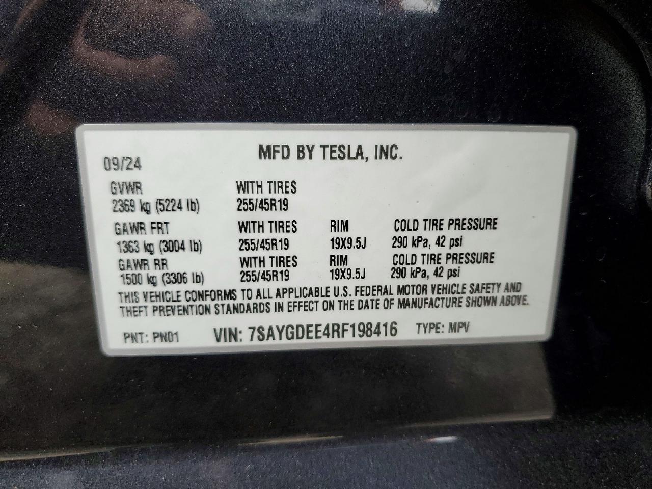 2024 TESLA MODEL Y