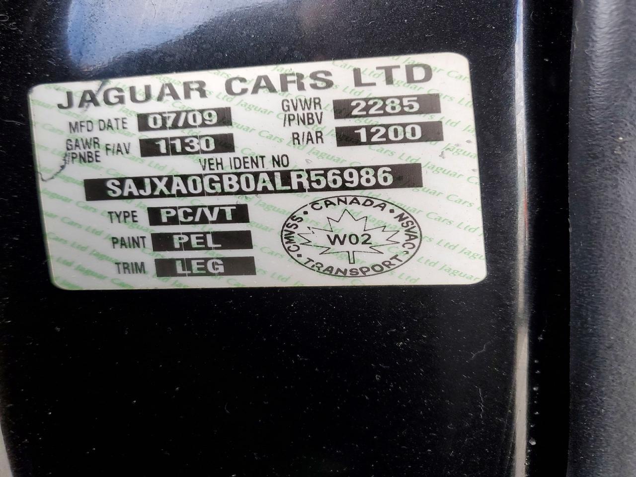 2010 JAGUAR XF