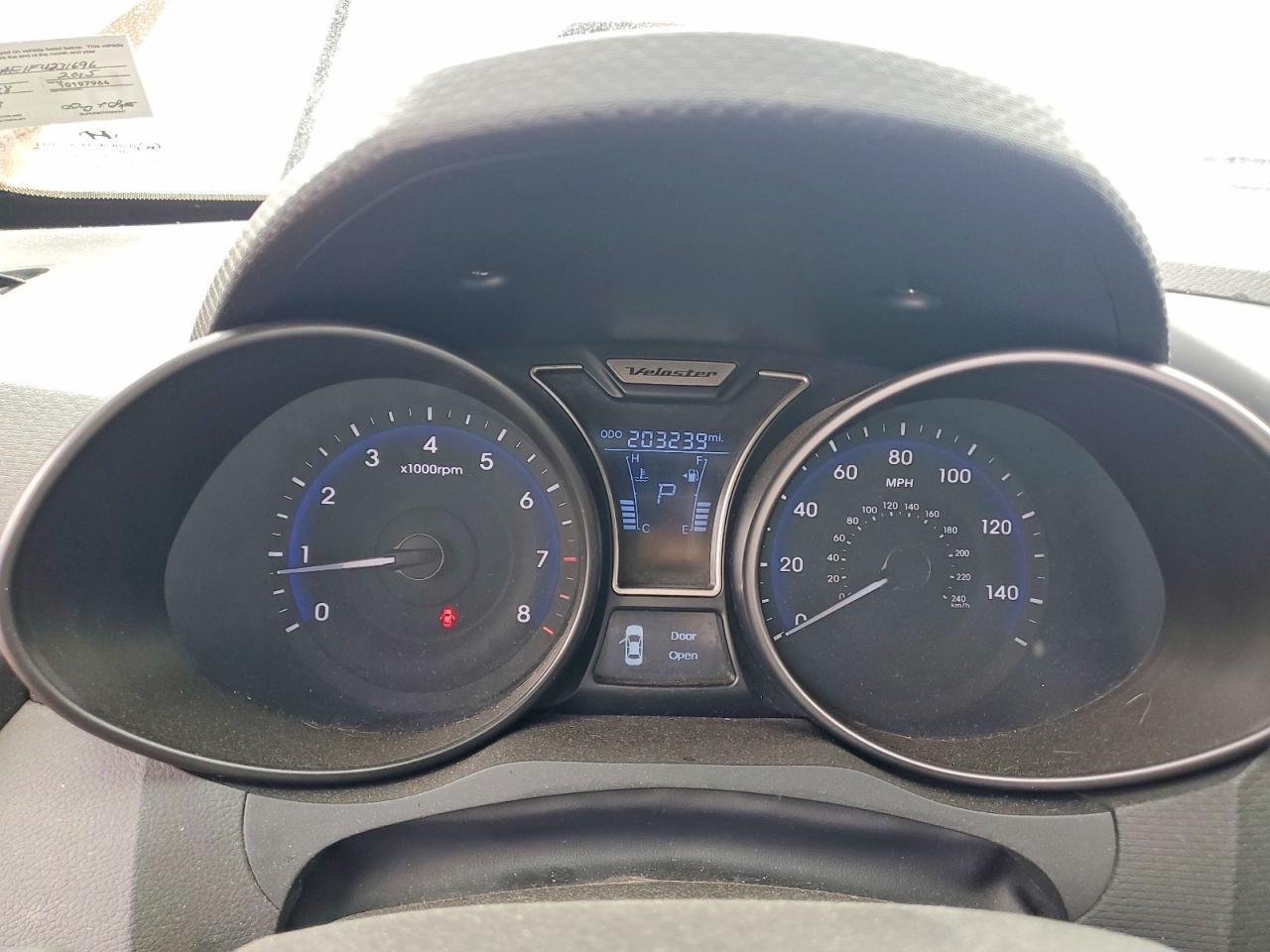 2015 HYUNDAI VELOSTER