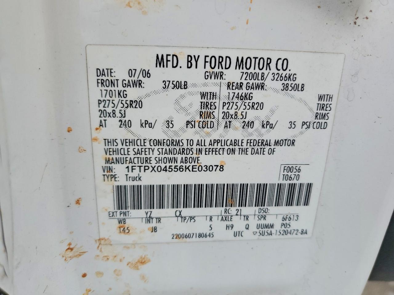 2006 FORD F-150