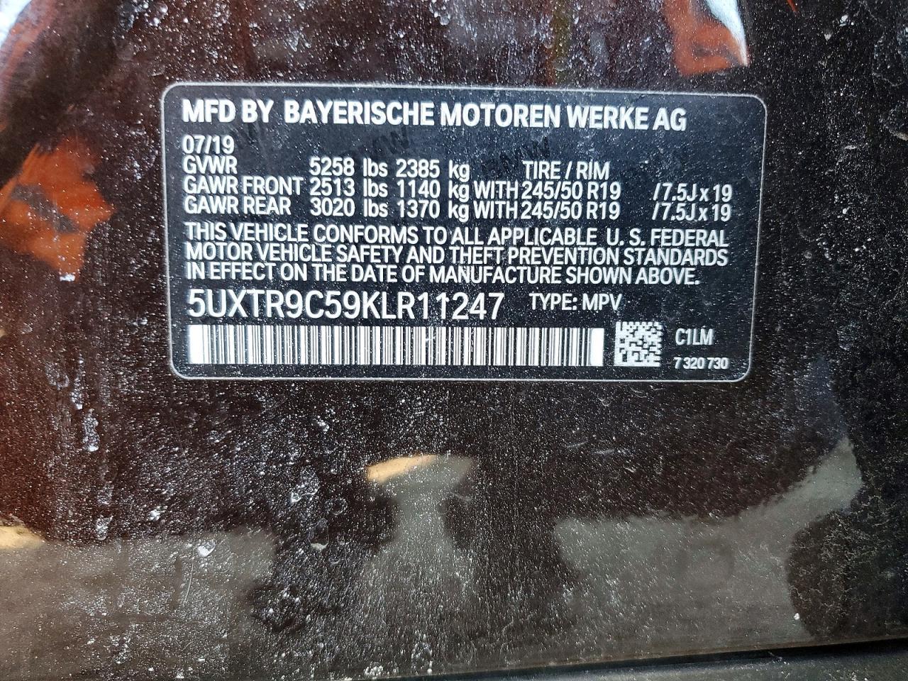 2019 BMW X3