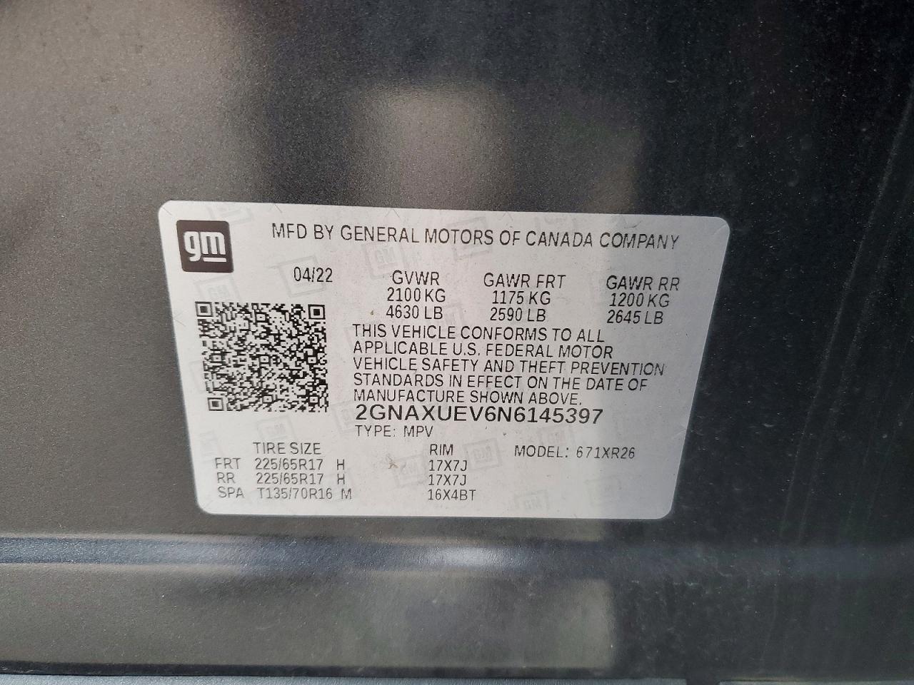 2022 CHEVROLET EQUINOX