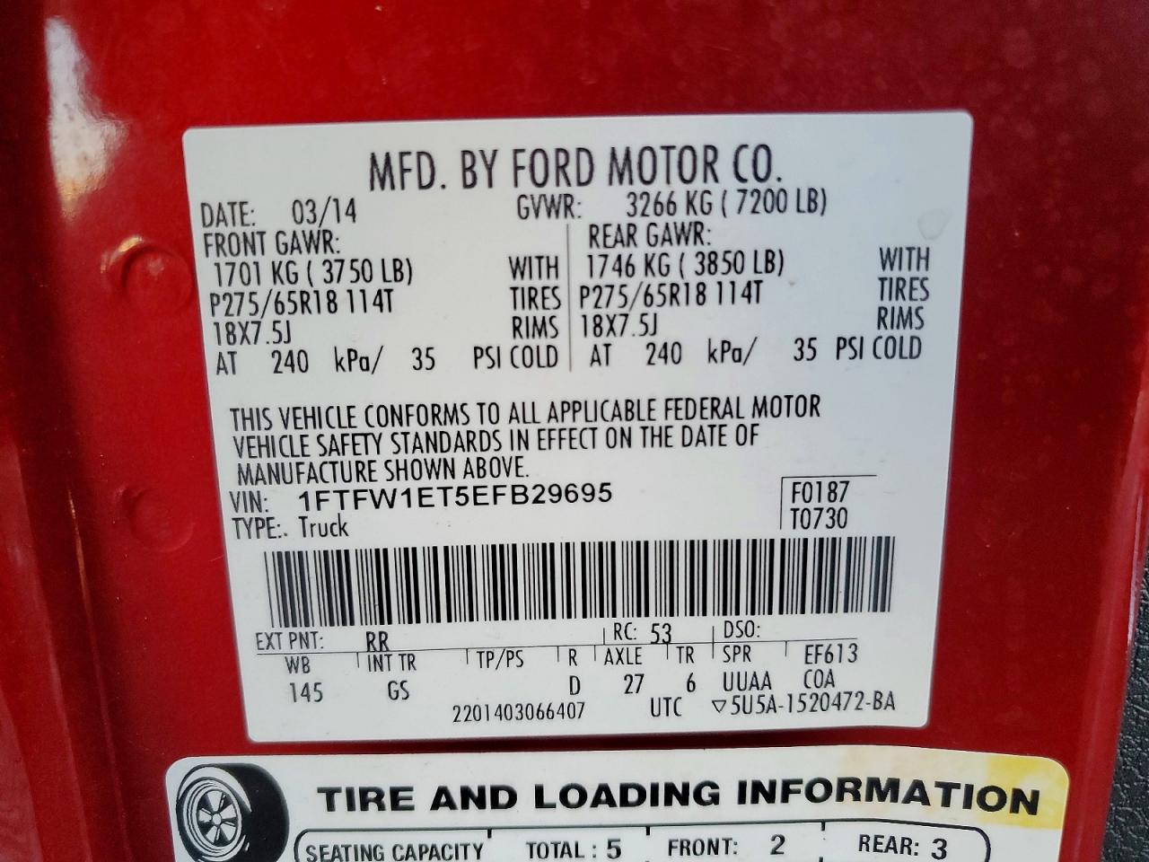 2014 FORD F-150