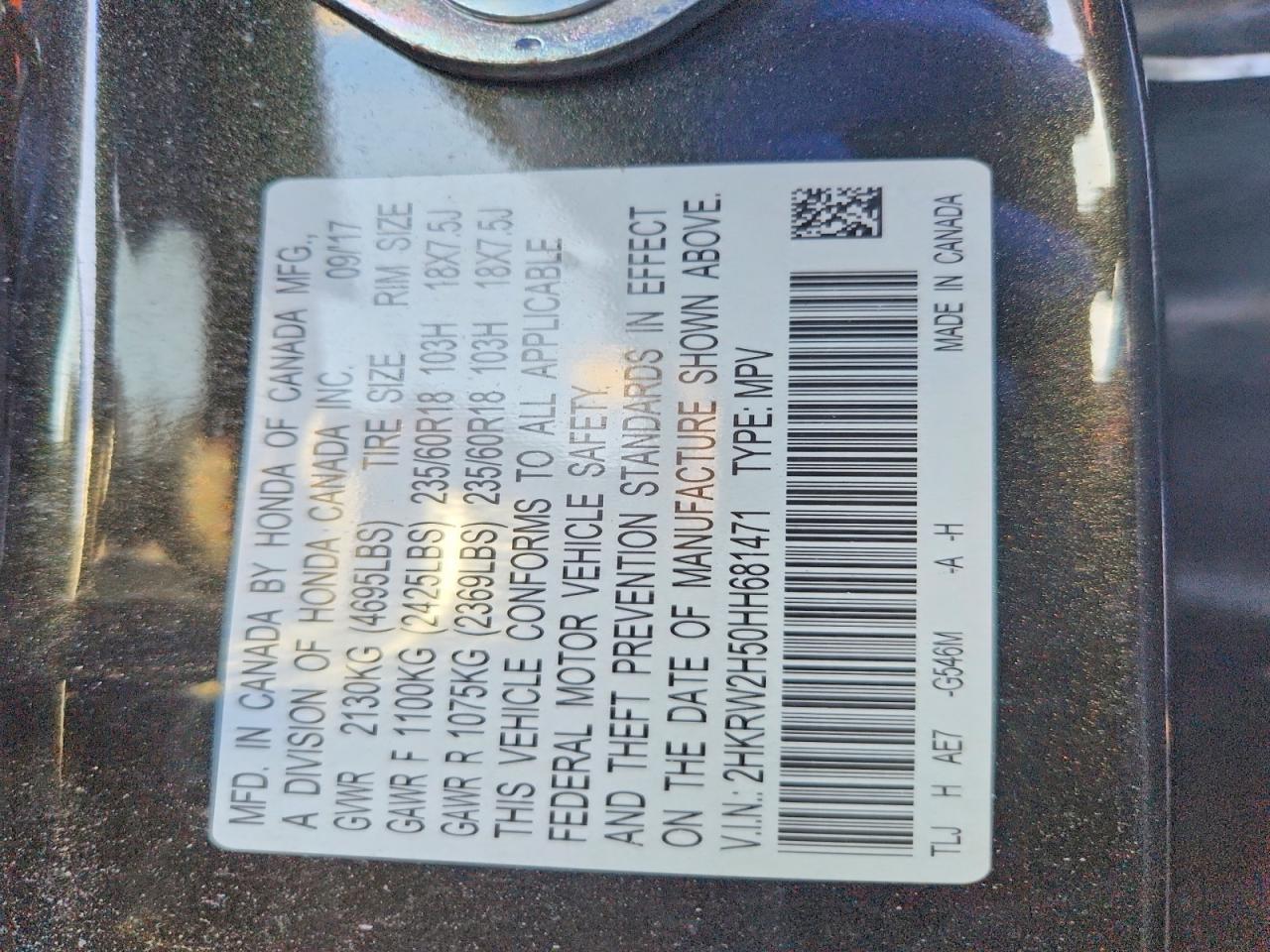 2017 HONDA CR-V