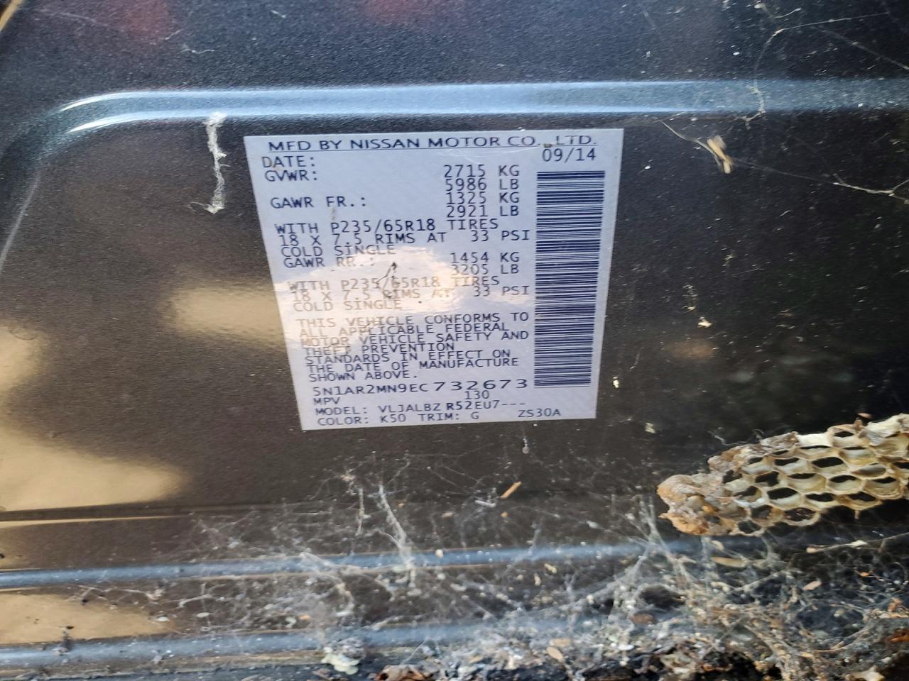 2014 NISSAN PATHFINDER