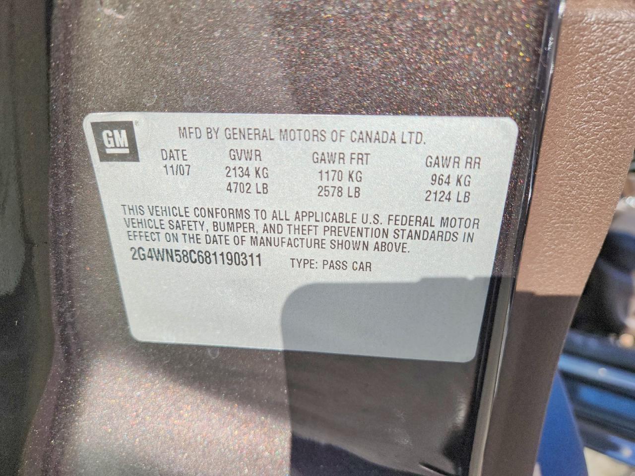 2008 BUICK LACROSSE
