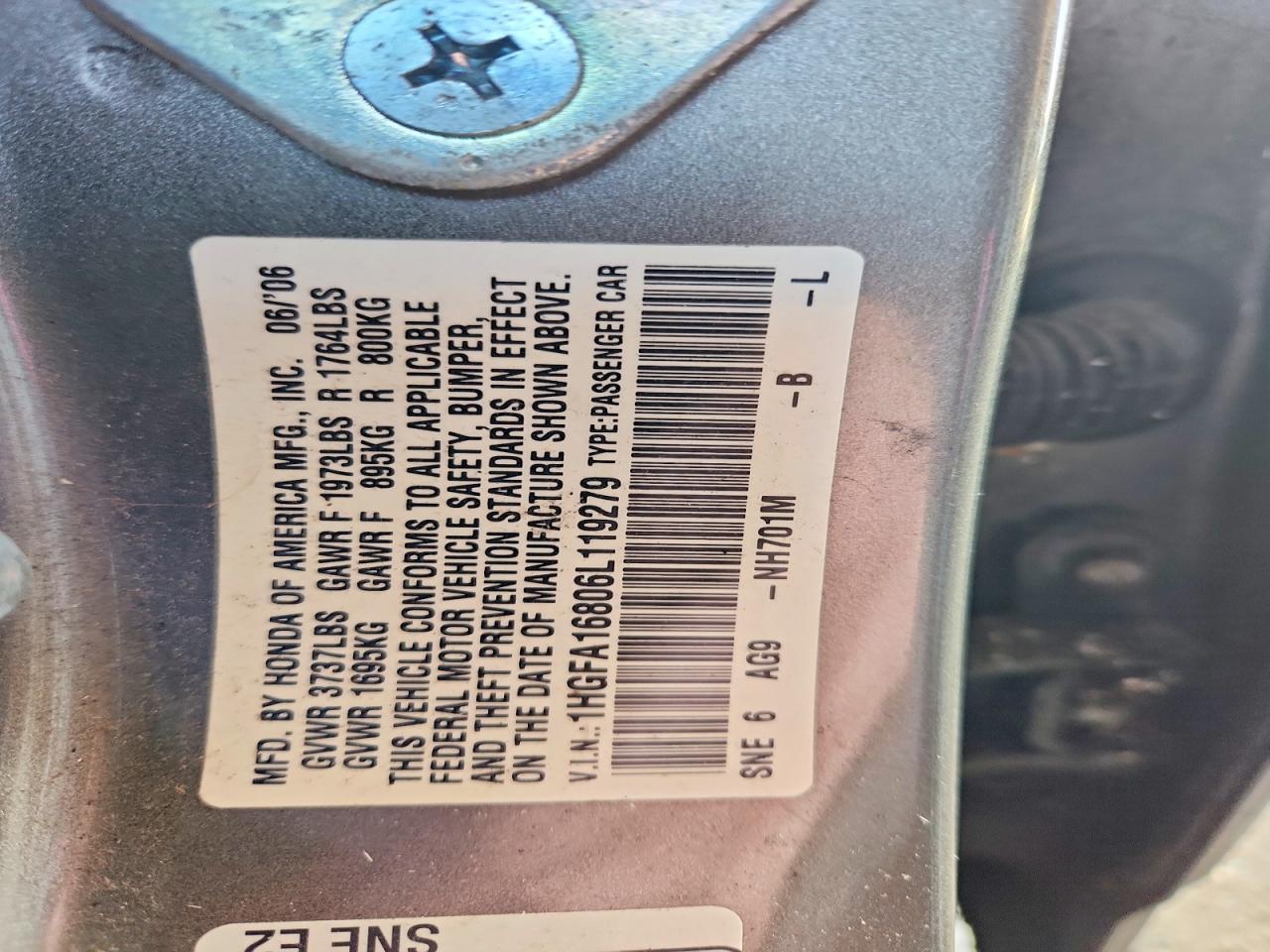 2006 HONDA CIVIC