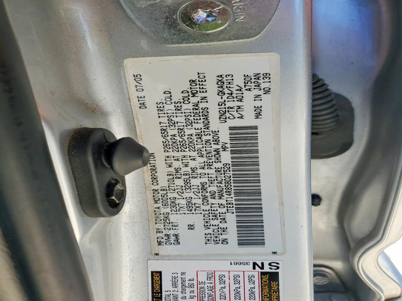 2005 TOYOTA 4Runner