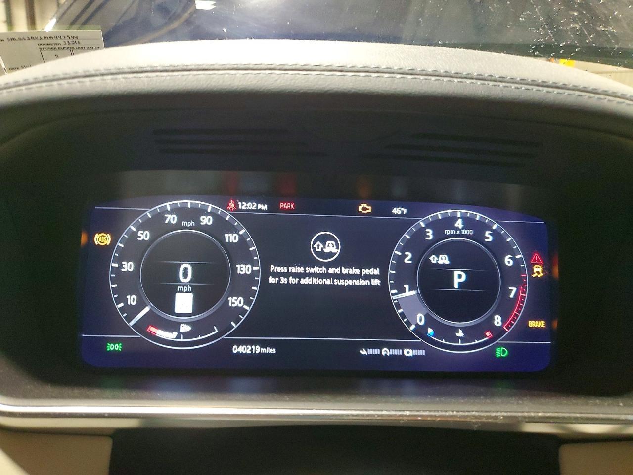 2021 LAND ROVER RANGE ROVER