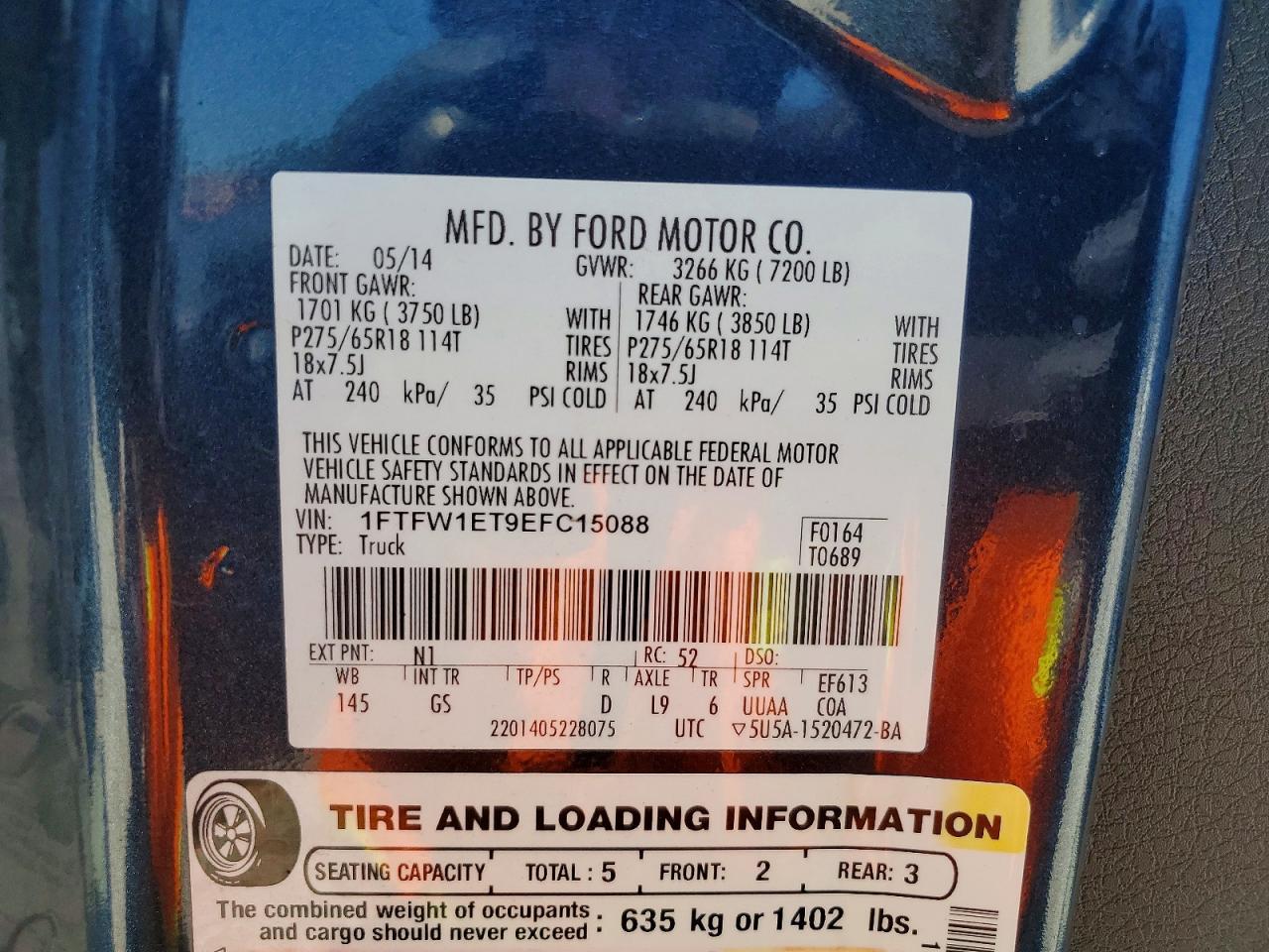 2014 FORD F-150 Lightning